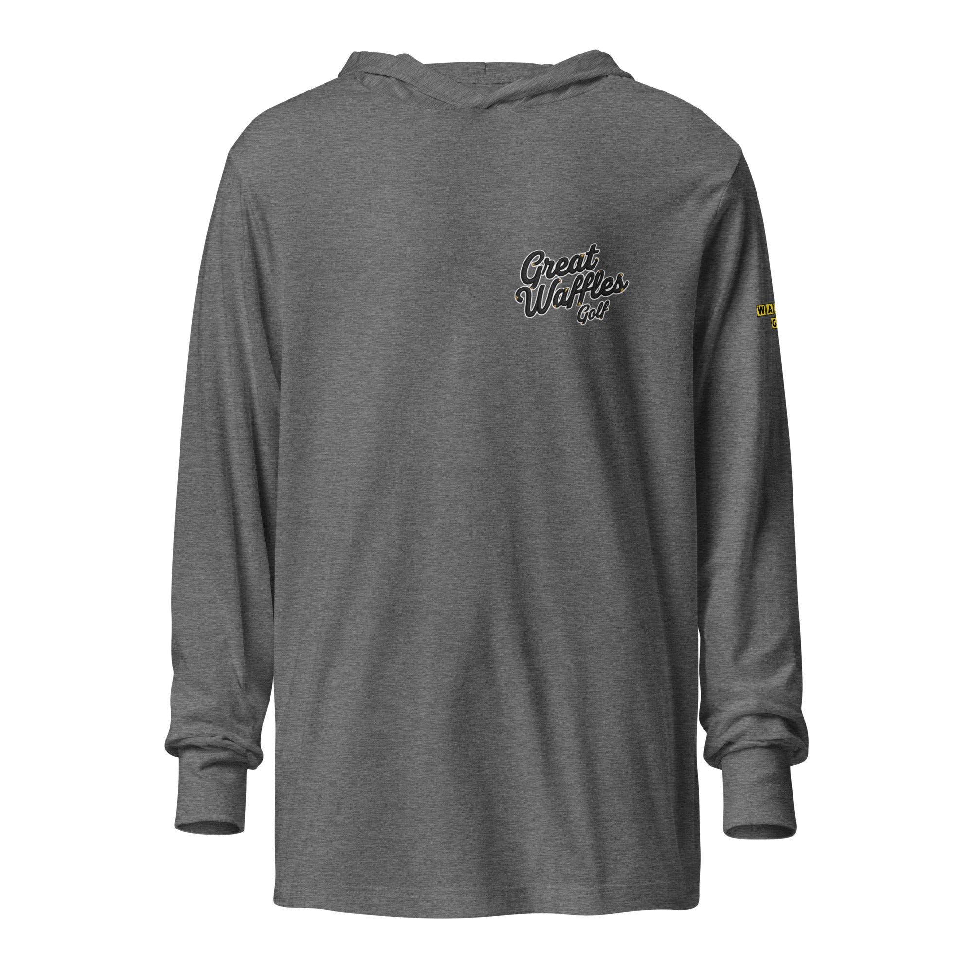 Hooded long-sleeve tee – Great Waffles Golf