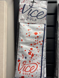 Vice Golf Towel Drip Red Blue