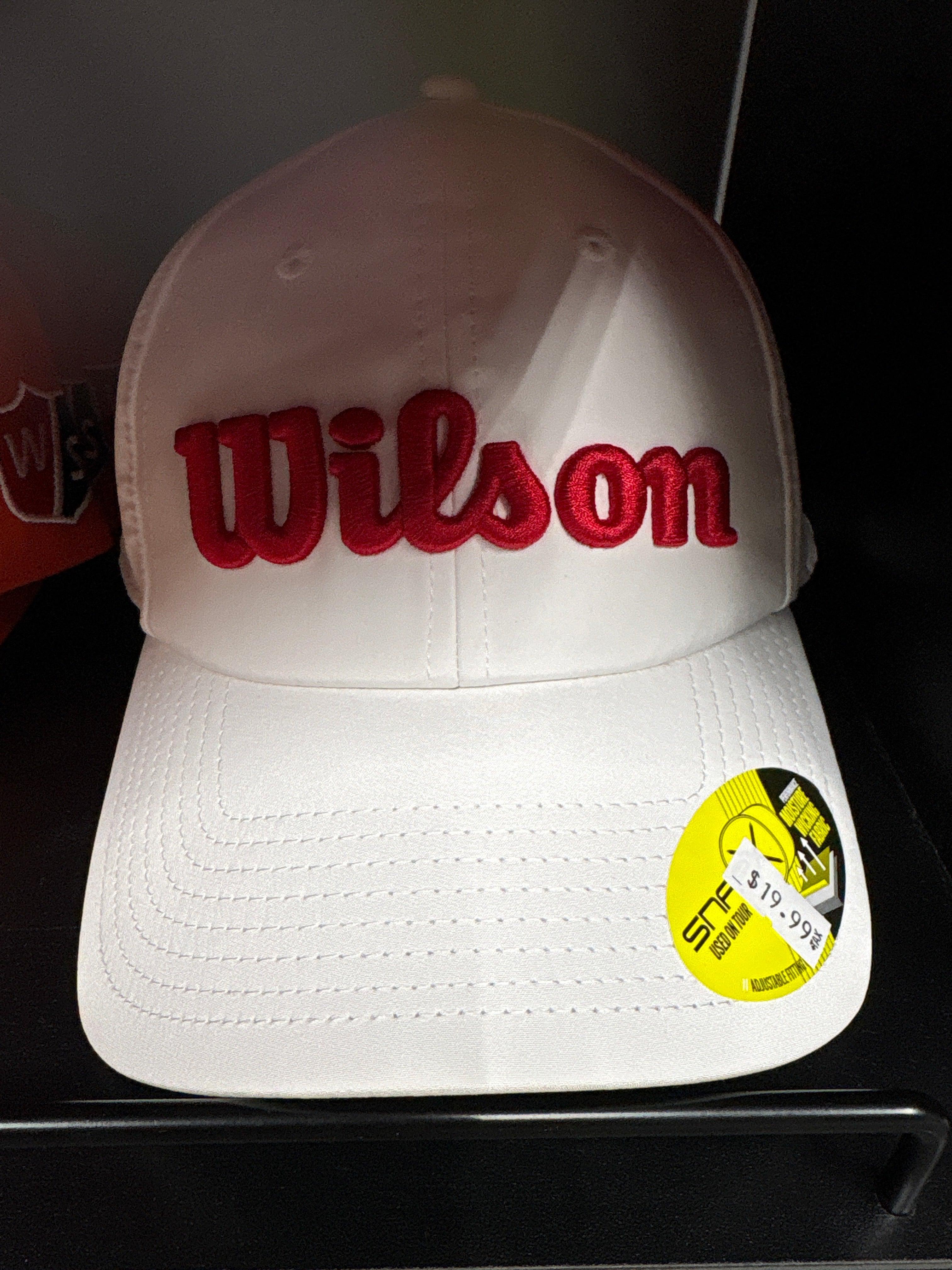 Wilson Tour Adjustable SnapBack White/Red