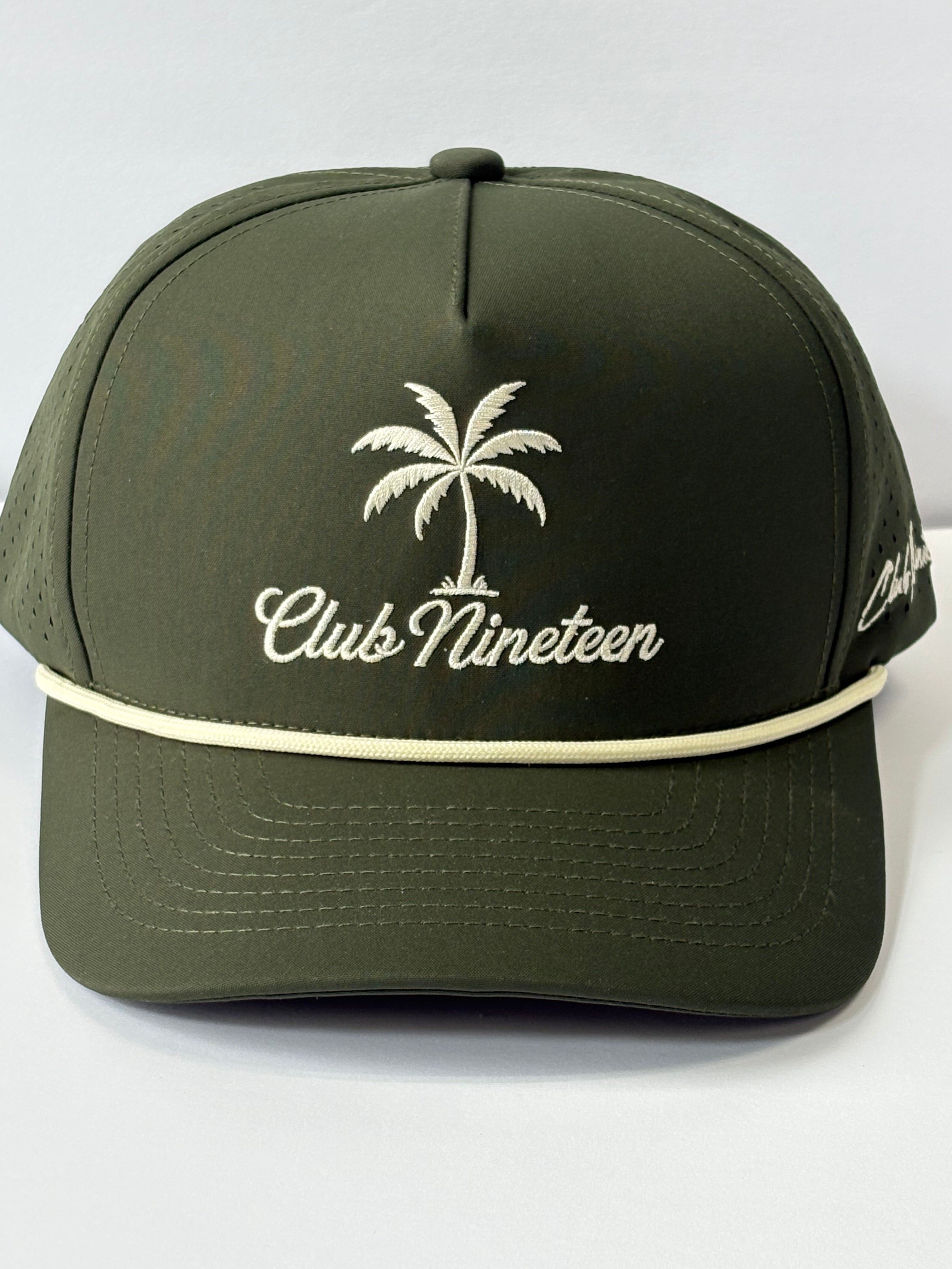 Club Nineteen Tropical Logo Golf Hat