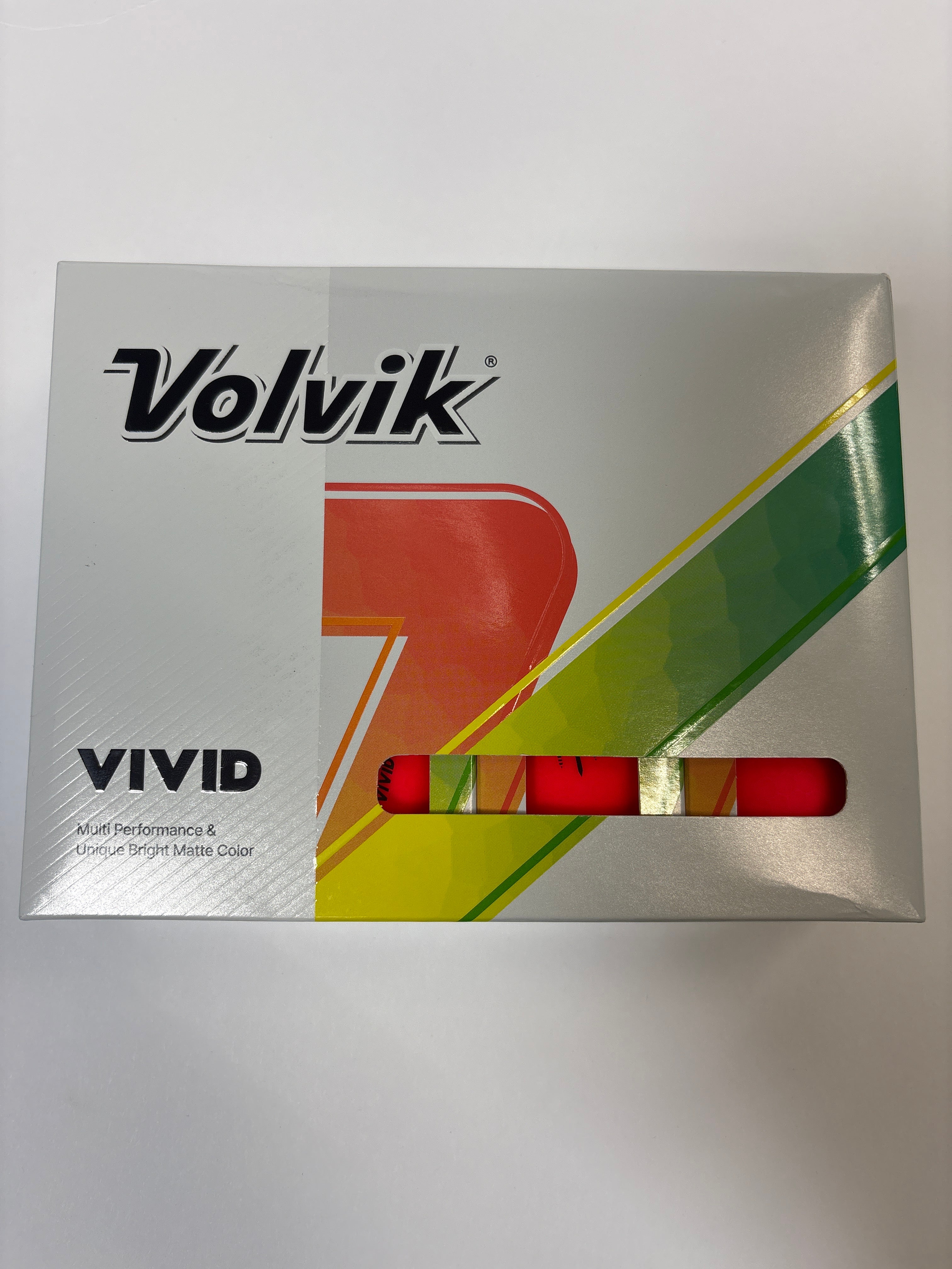 Volvik Vivid Matte Golf Balls Red