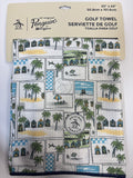 Original Penguin Printed Golf Towel – Bright White