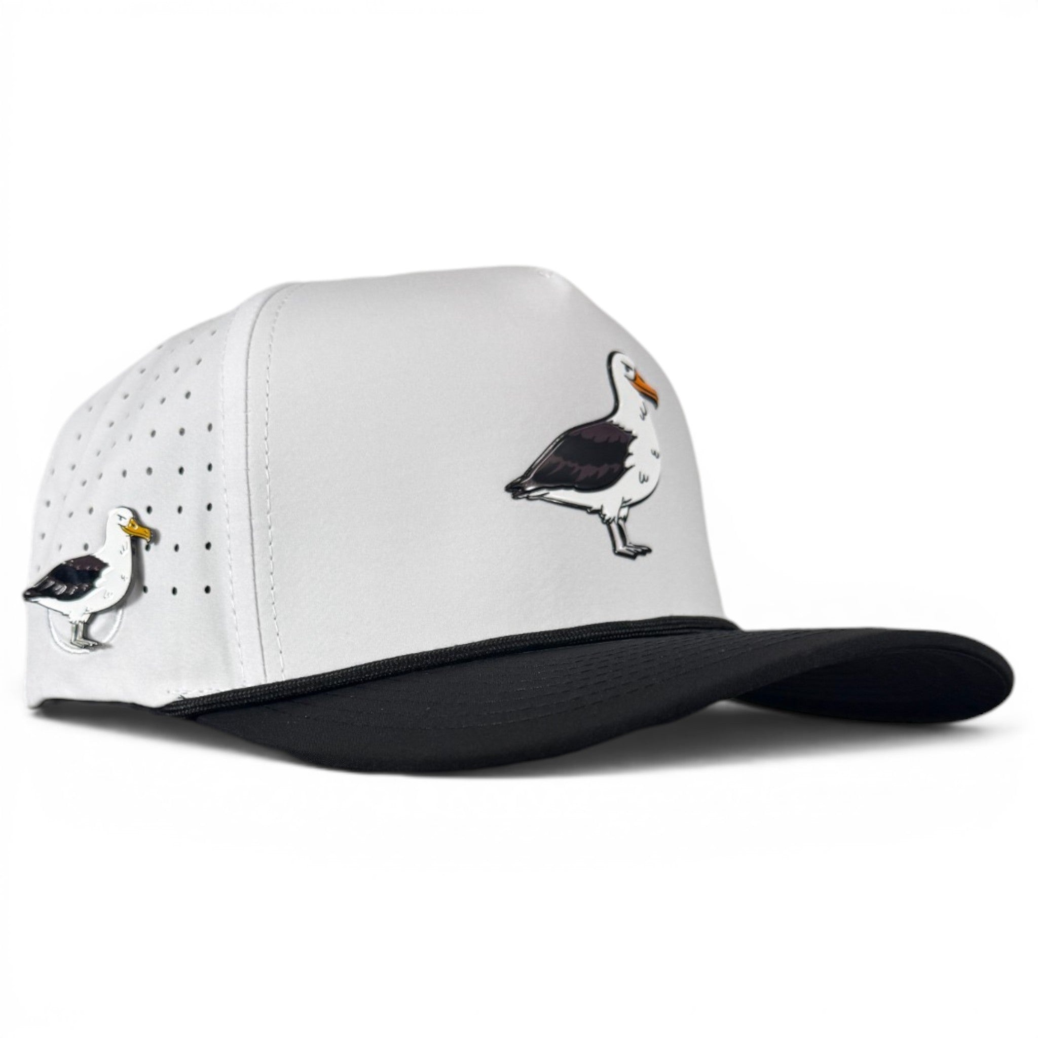 Albatross Golf Hat | Snapback Cap | Built-in Magnetic Ball Marker Holder + Marker Included | Adjustable | Bird