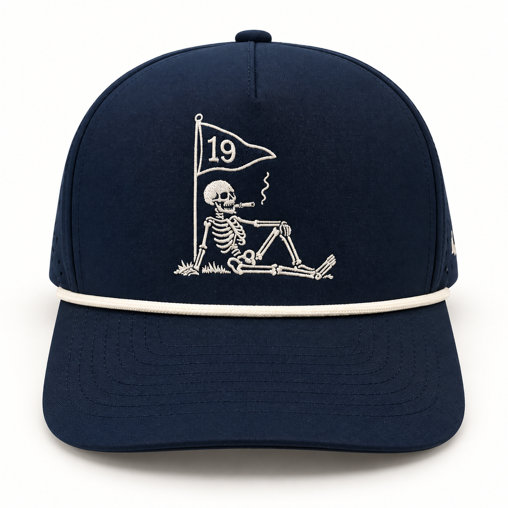 Club Nineteen Golf Skeleton Rope Hat