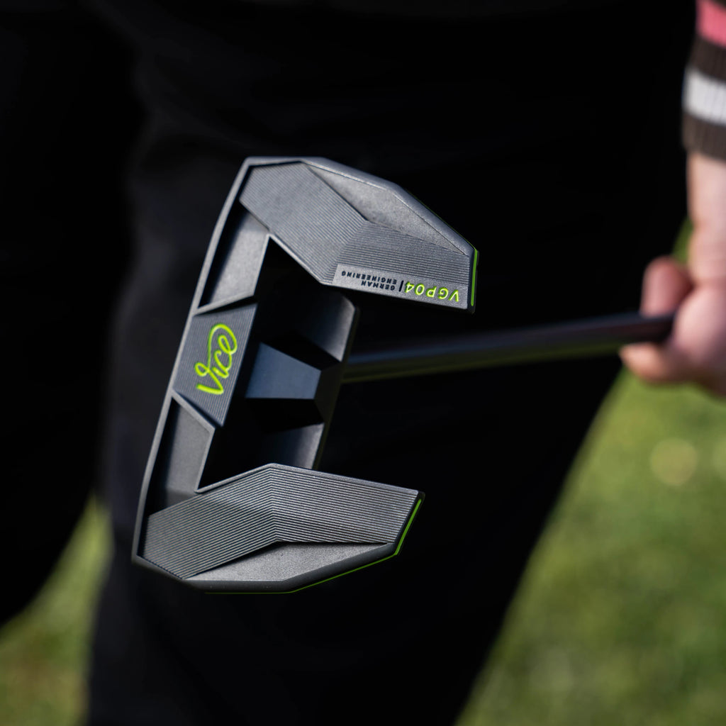 Vice VGP04 ZT Zero Twist Mallet Putter — Black/Lime — RH — 35-inch