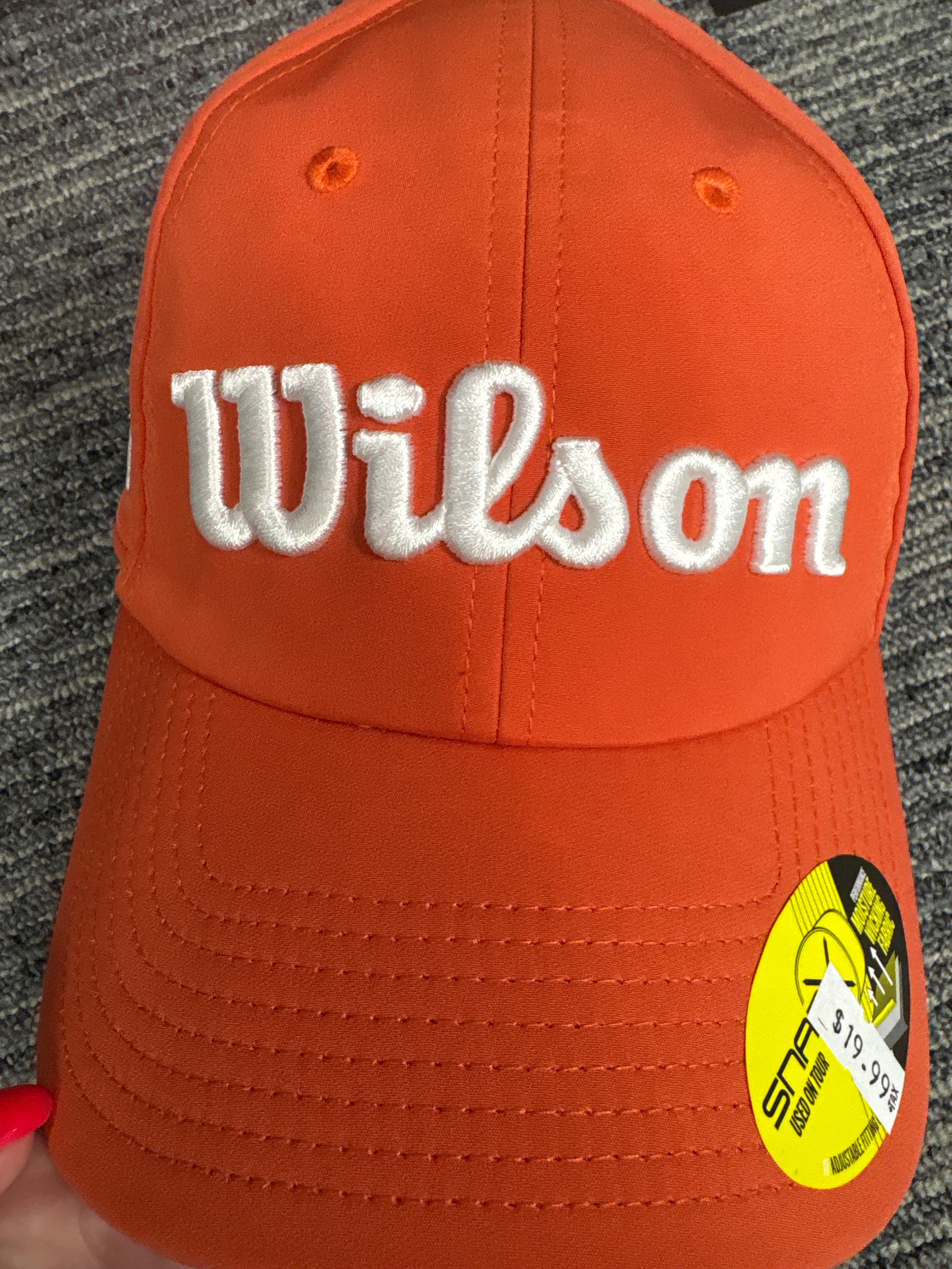Wilson Tour Adjustable SnapBack Orange