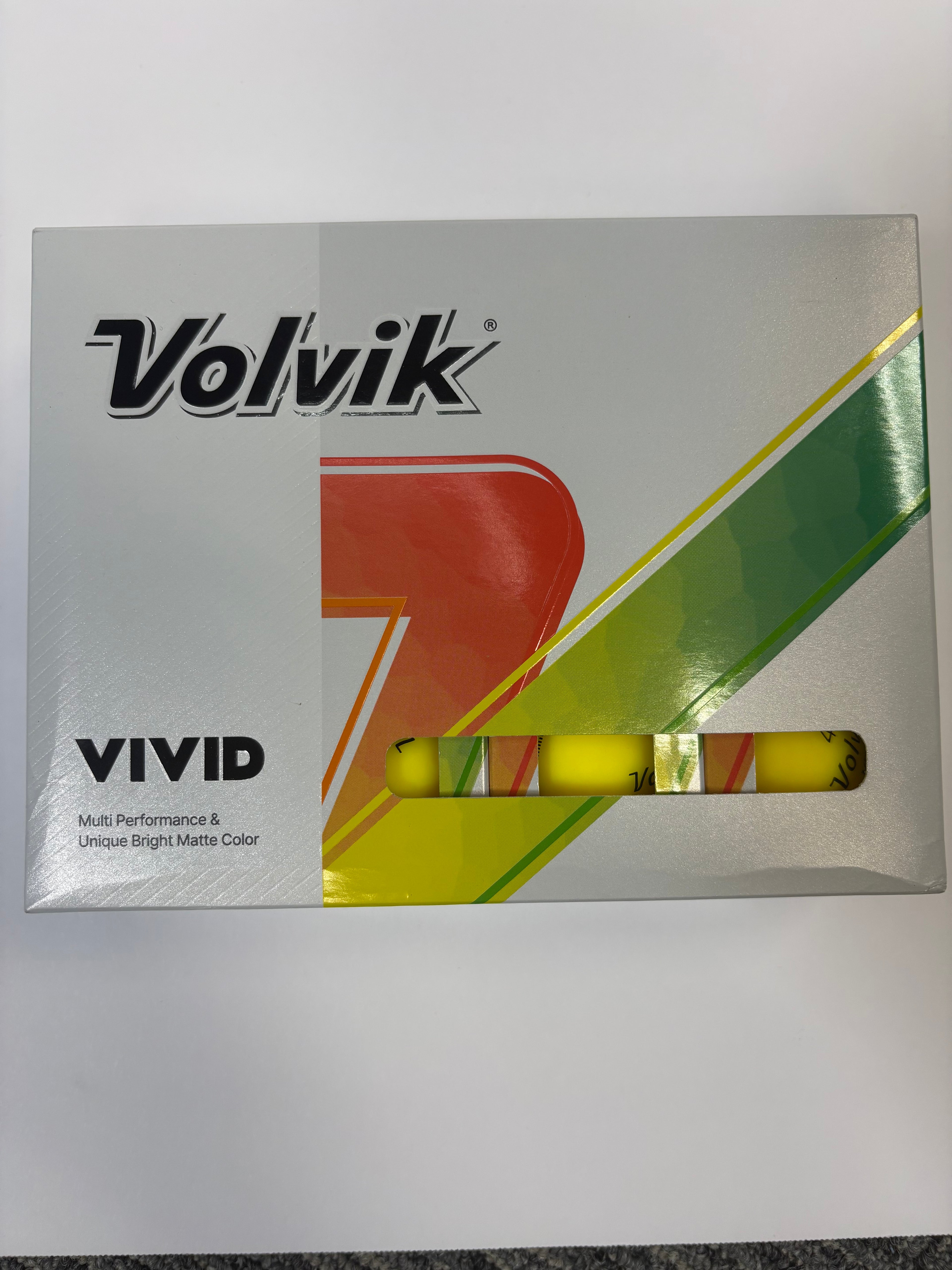 Volvik Vivid Matte Golf Balls Yellow