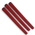 360 Golf Grips | 3 Pack Red/Black | Standard, Mid, Jumbo | High-Traction Rubber Grip