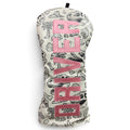 Fossil Fairways Driver Headcover – Premium Faux Leather Driver Cover – Elastic Fit – Embroidered Letters