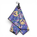 Purple Haze Golf Towel | Premium Double-Sided Microfiber | Heavy-Duty Magnetic Towel with Carabiner Clip | 24 x 16 in