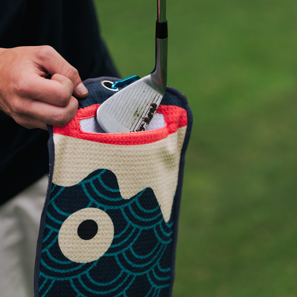 Koi Utility Towel (Blue)