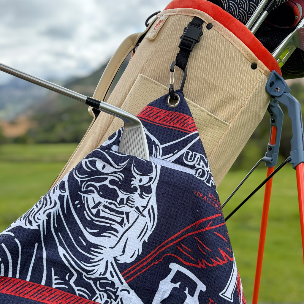 Skull Note Utility Towel (Blue)