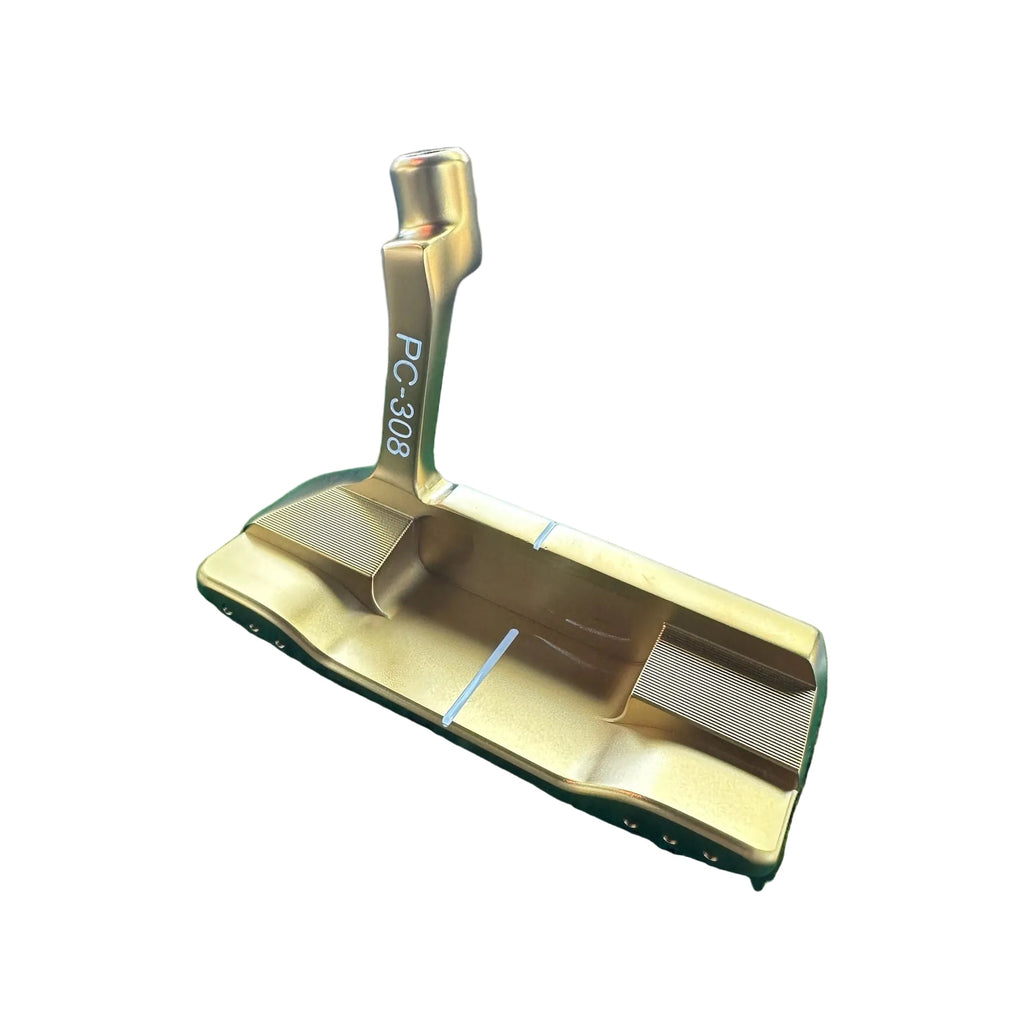 Lombardi Golf Custom Gold PC-308 Double Wide Blade-Golf Putter