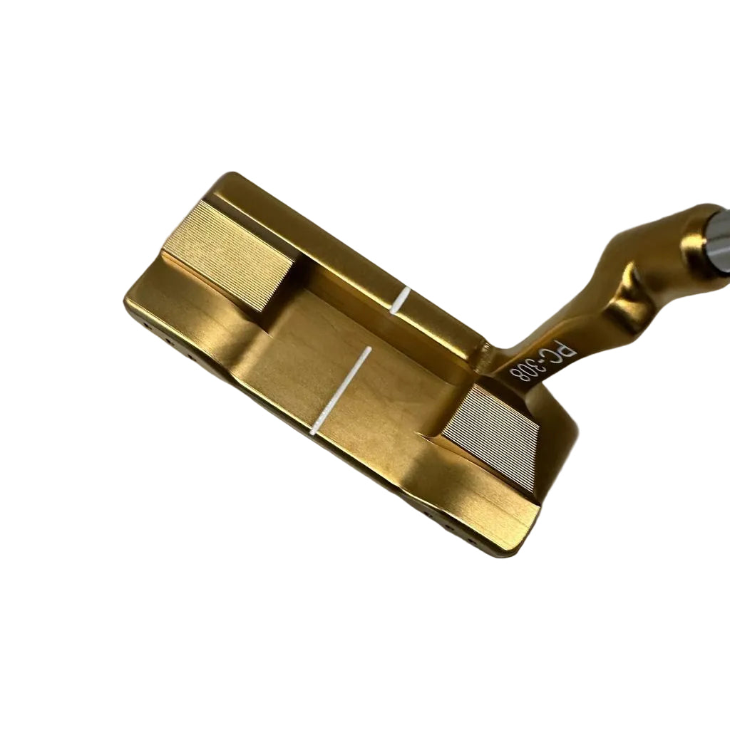 Lombardi Golf Custom Gold PC-308 Double Wide Blade-Golf Putter